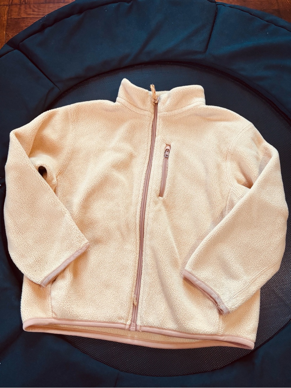 Uniqlo Kids Cream Zip Fleece Jacket